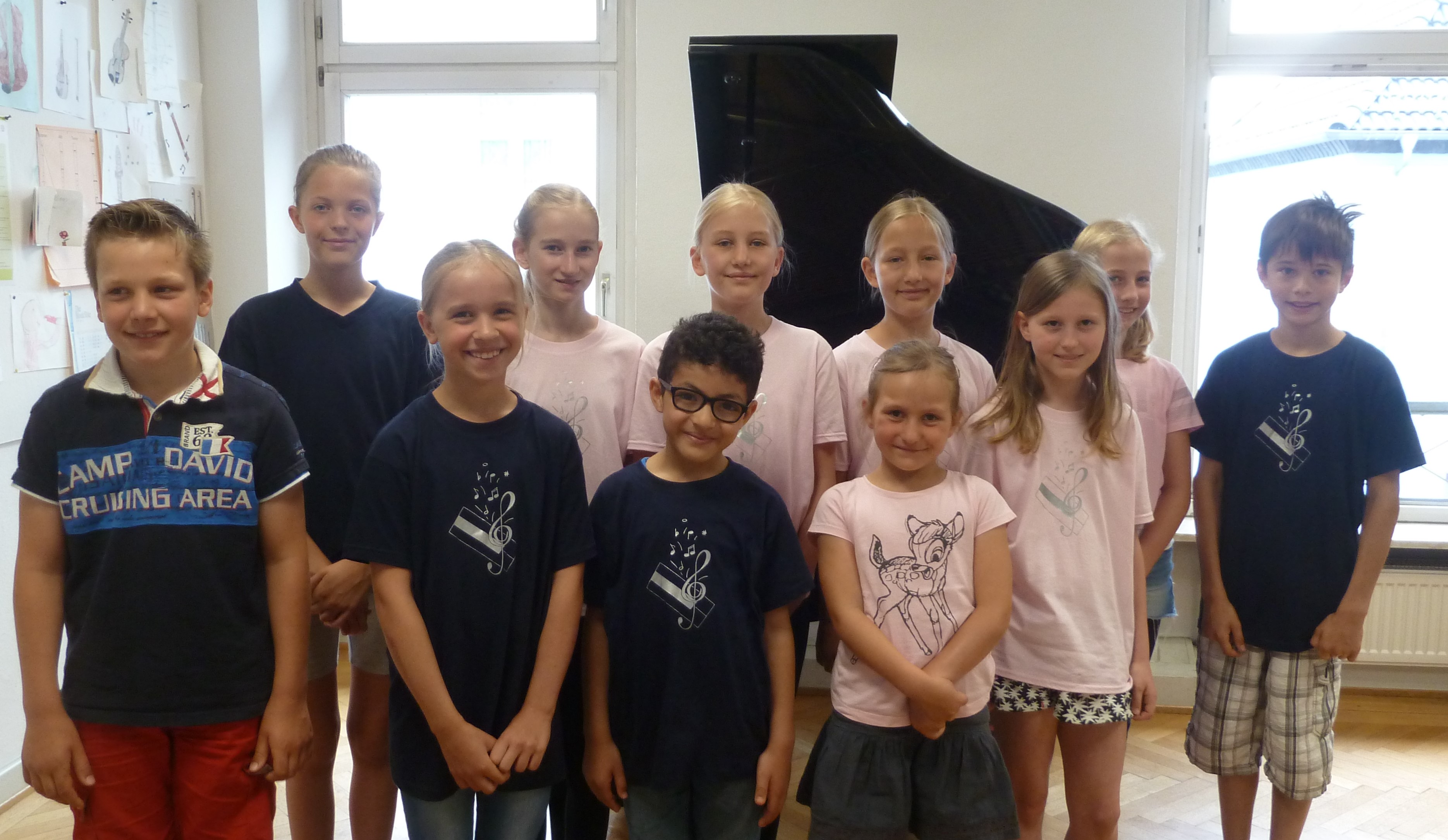 Reunion of Suzuki students at Piano Ensemble Days Hesse GERMANY