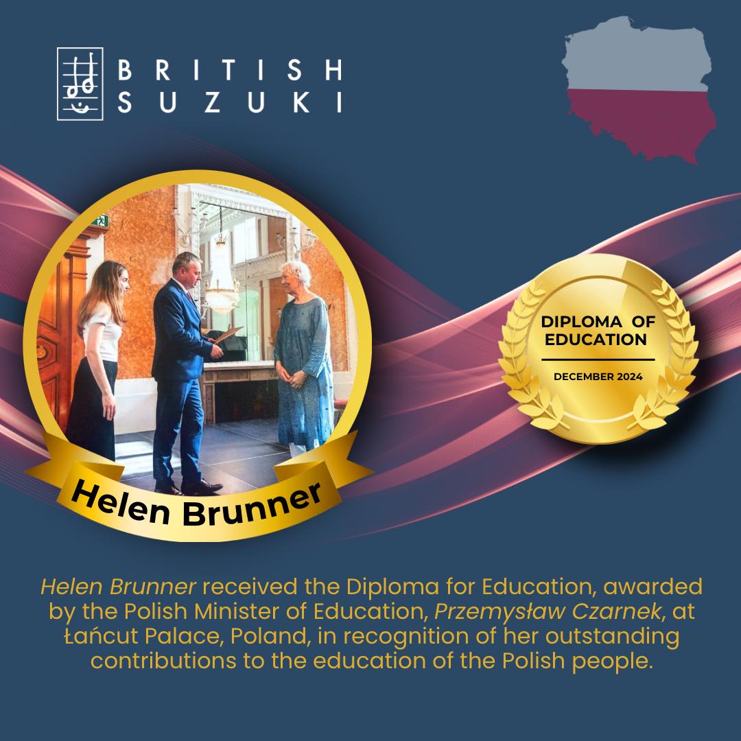 Helen Brunner awarded Diploma for Education - Poland